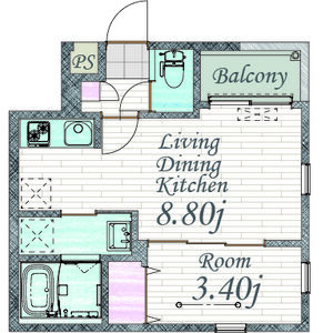 Cherim中村公園Onyxの間取り