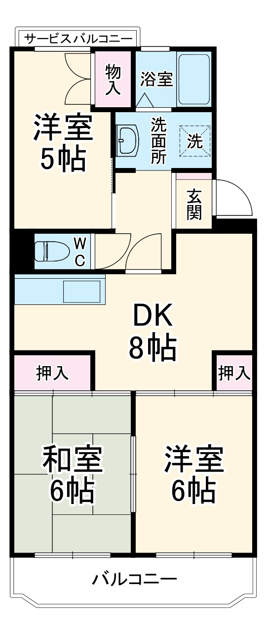 クレール横山の間取り