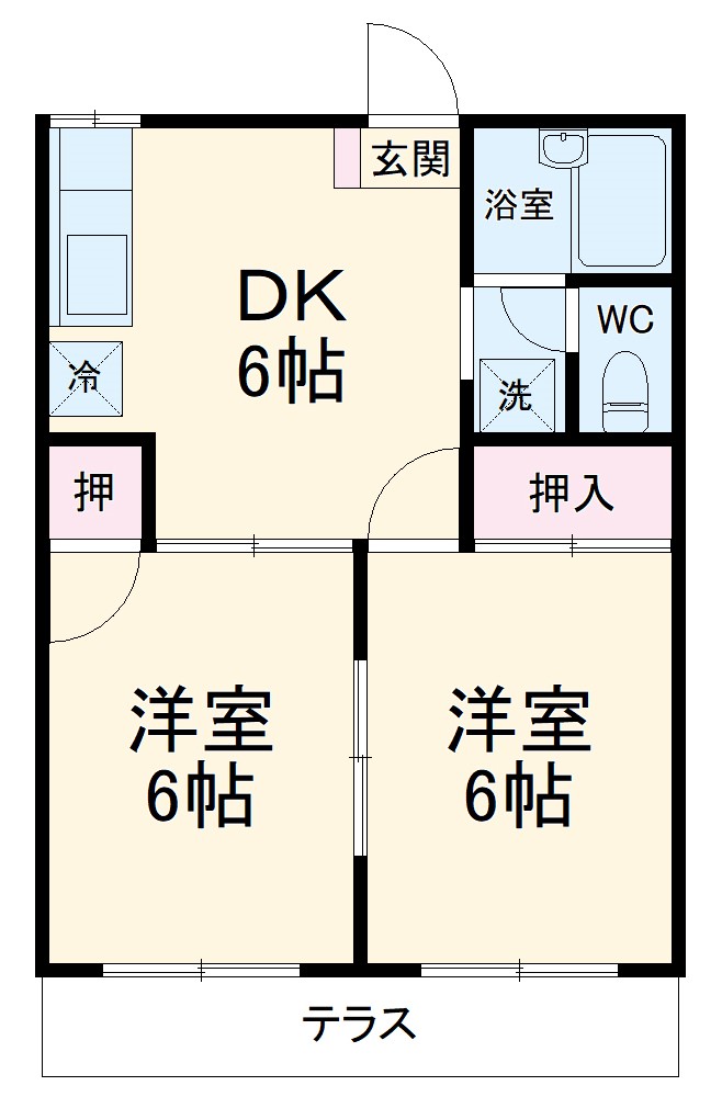 マロニエコーポの間取り