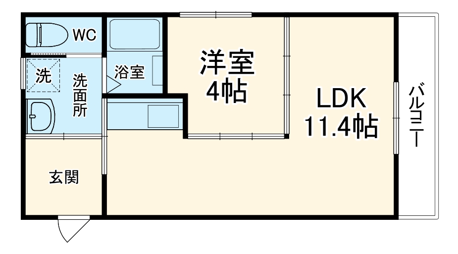 コーポ松城の間取り