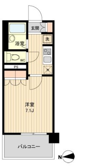 ラクアスレジデンス東新宿の間取り