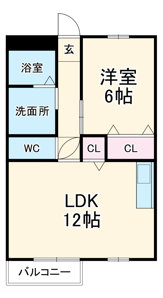 サンビレッジAの間取り