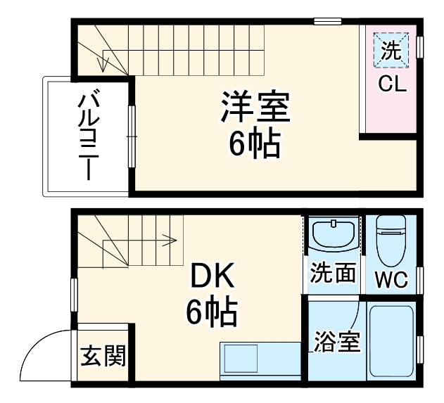 ボンヌール川名の間取り