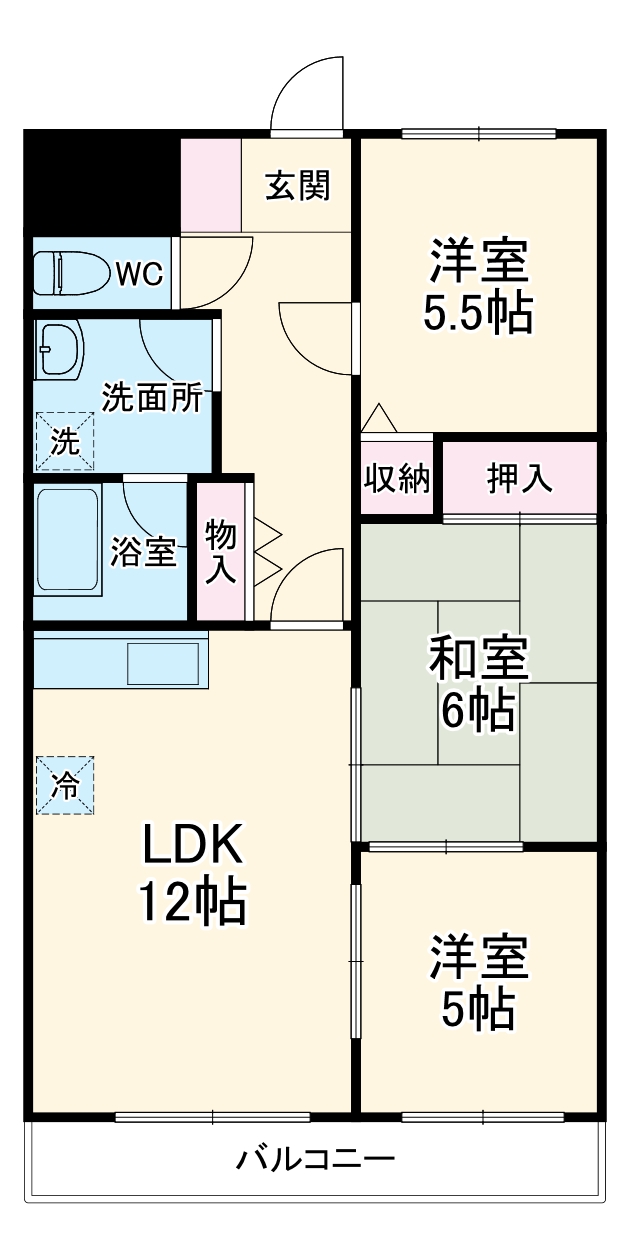 シェリール北原台の間取り