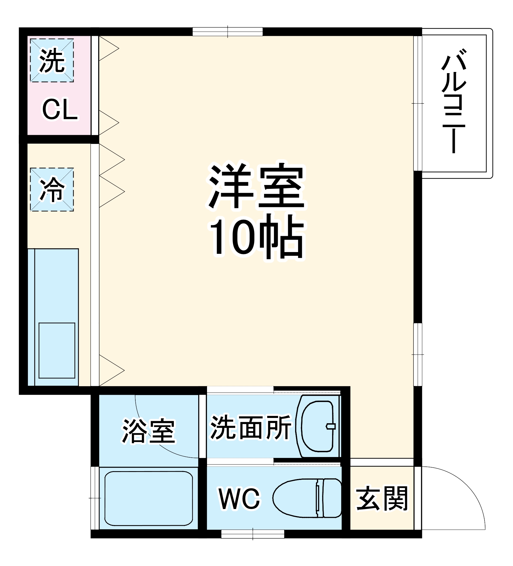 ボンヌール川名の間取り