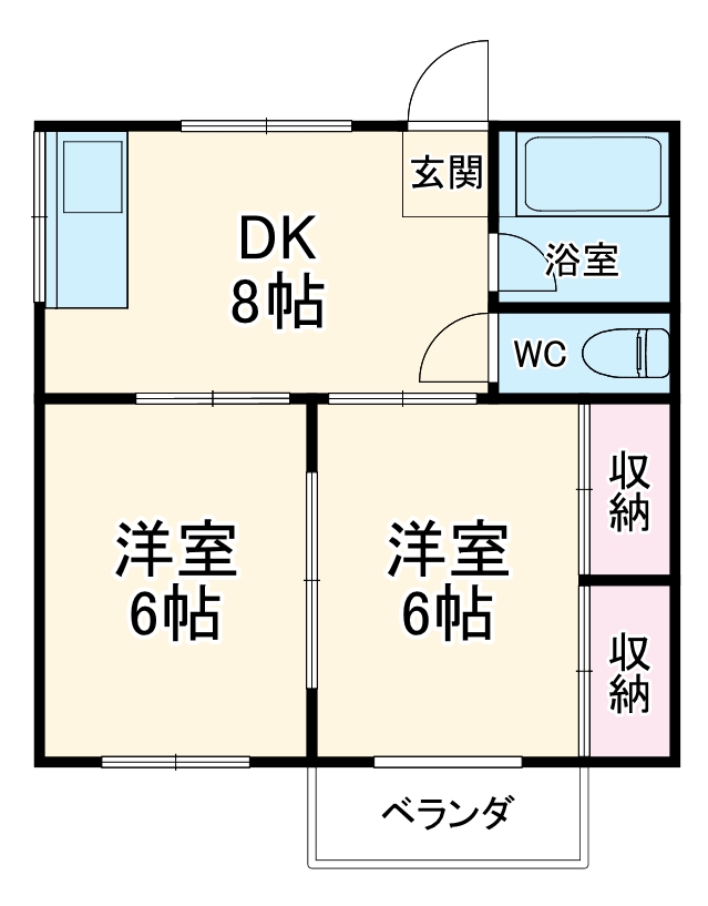 第一綾西ハイツの間取り