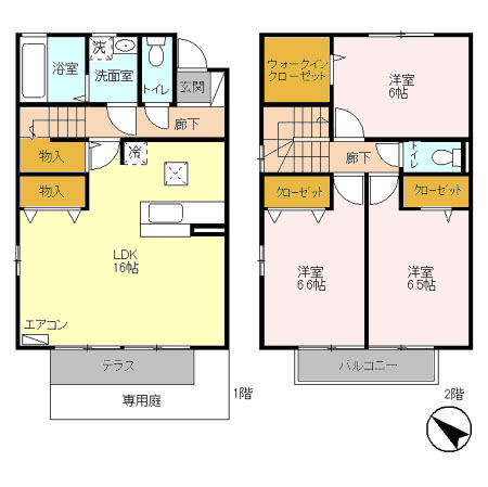 フロラシオン Eの間取り