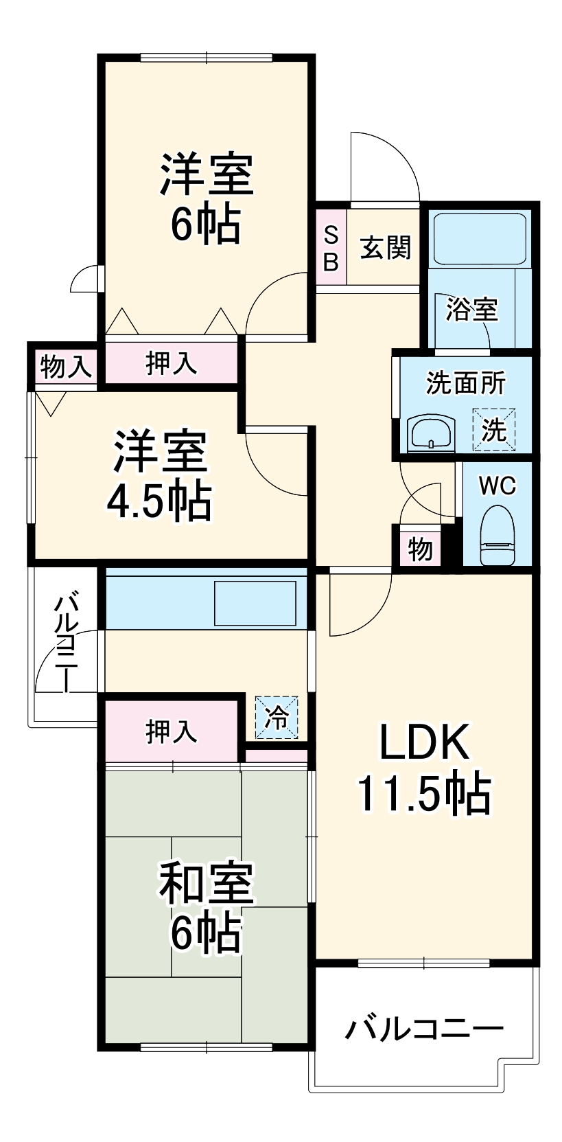 テラス都筑中央公園の間取り