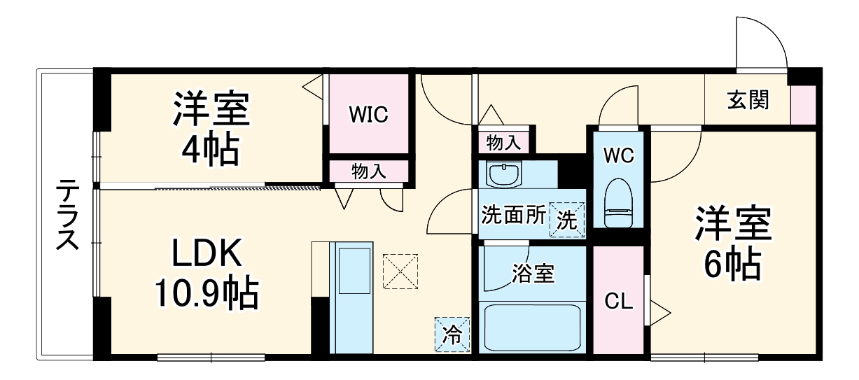 プロスペールE No.1の間取り