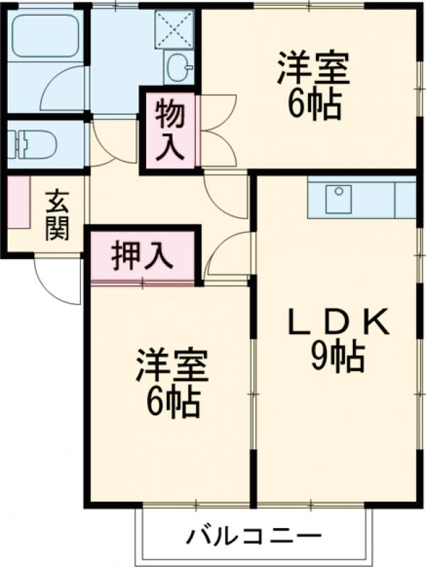 ヴィラ本郷Bの間取り