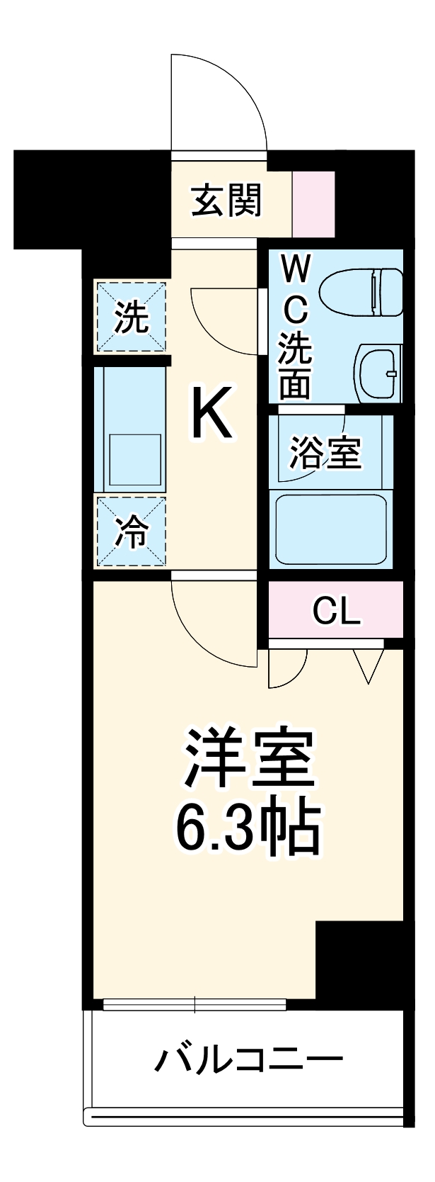 スクエアシティ横濱山手の間取り