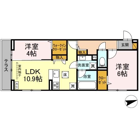 プロスペールE No.1の間取り