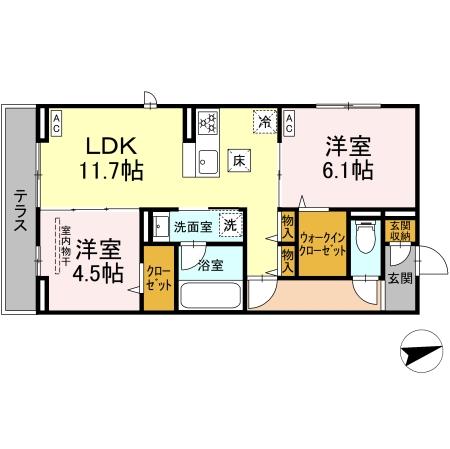 プロスペールE No.1の間取り