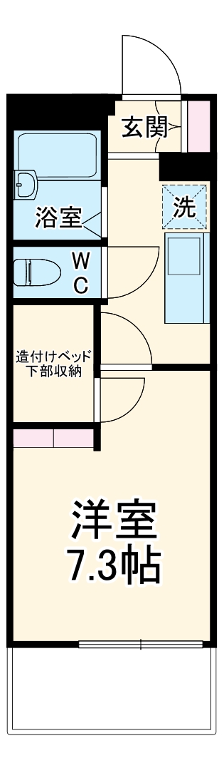 レオパレスハッピーブリッジの間取り