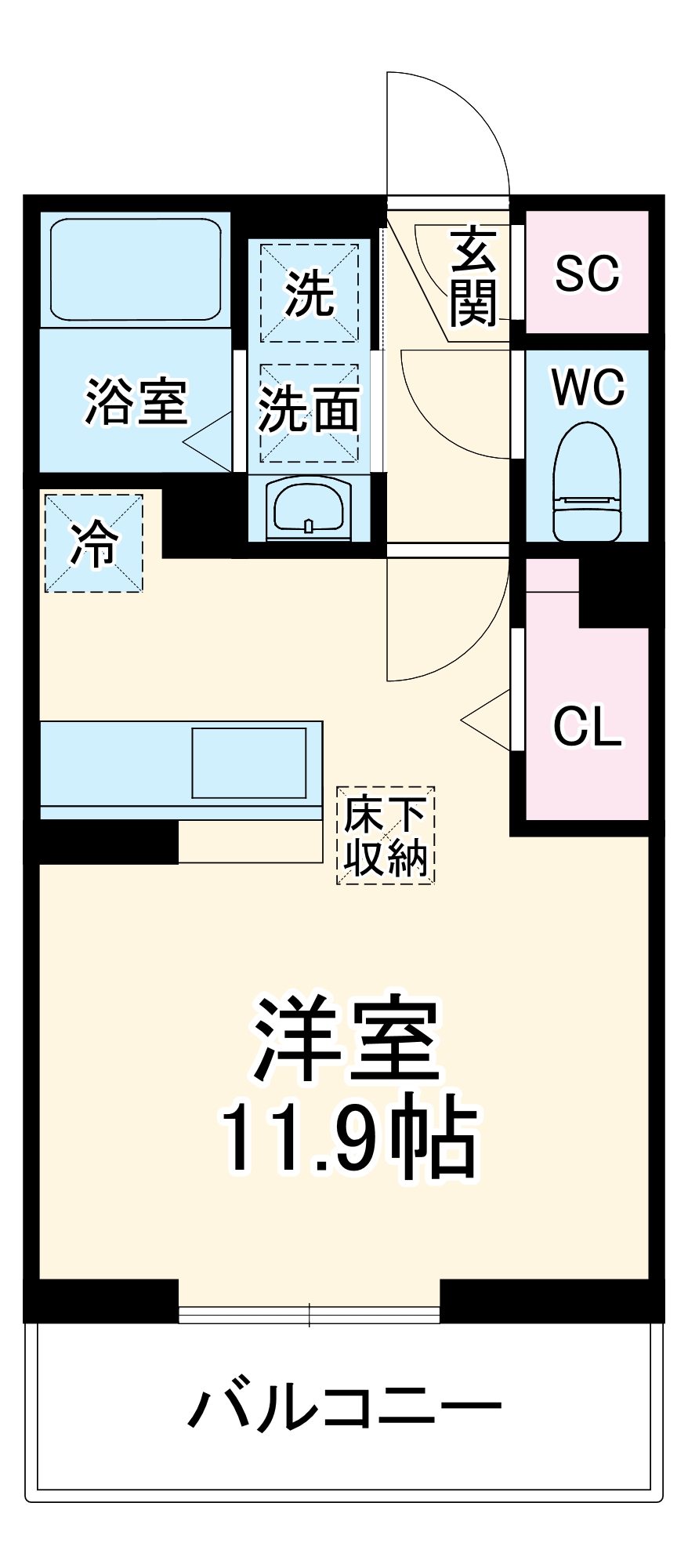 ユートリー Ⅲの間取り