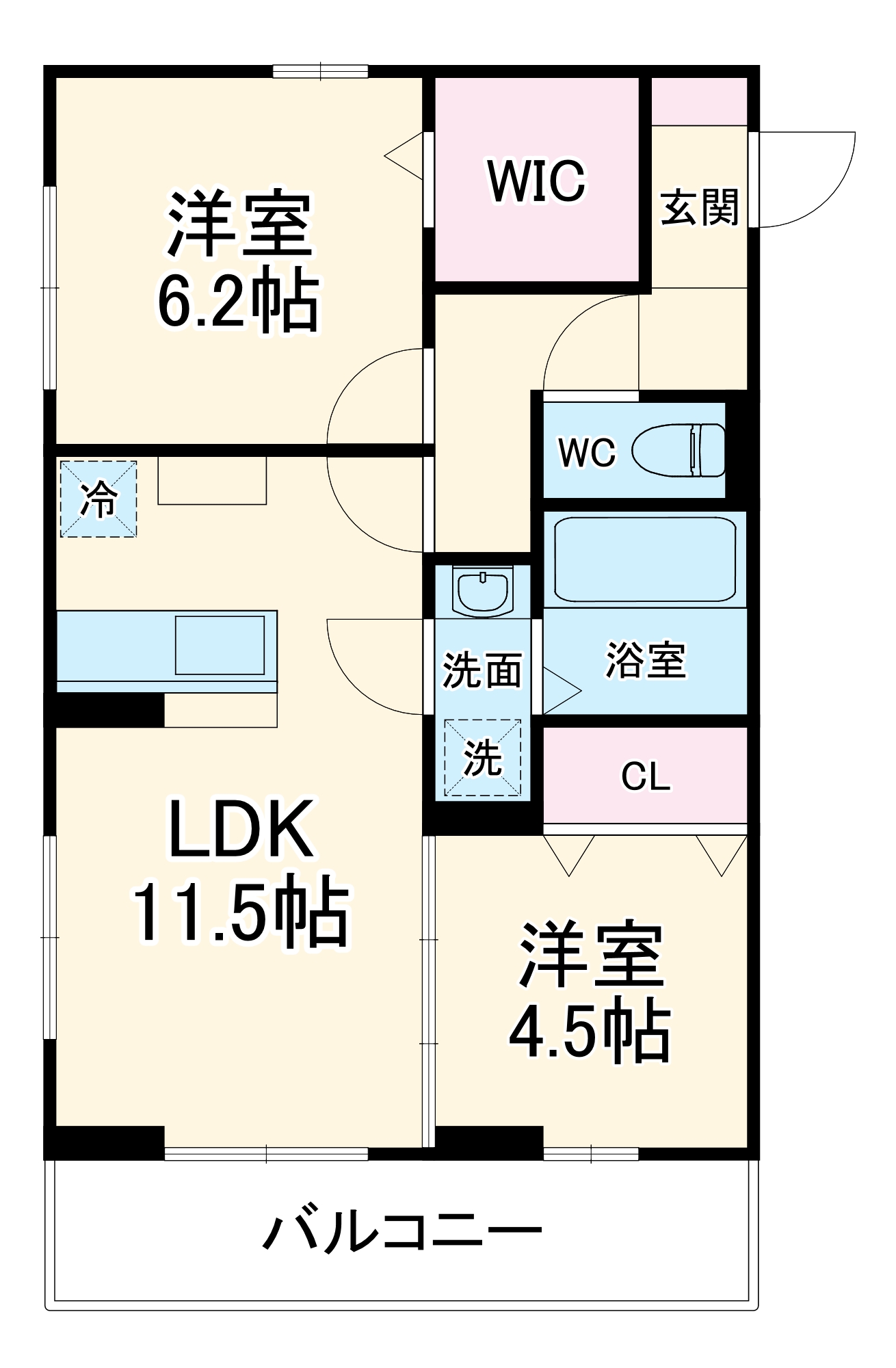 ユートリー Ⅲの間取り