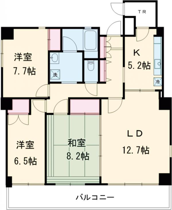 アンビックスつつじヶ丘 B棟の間取り