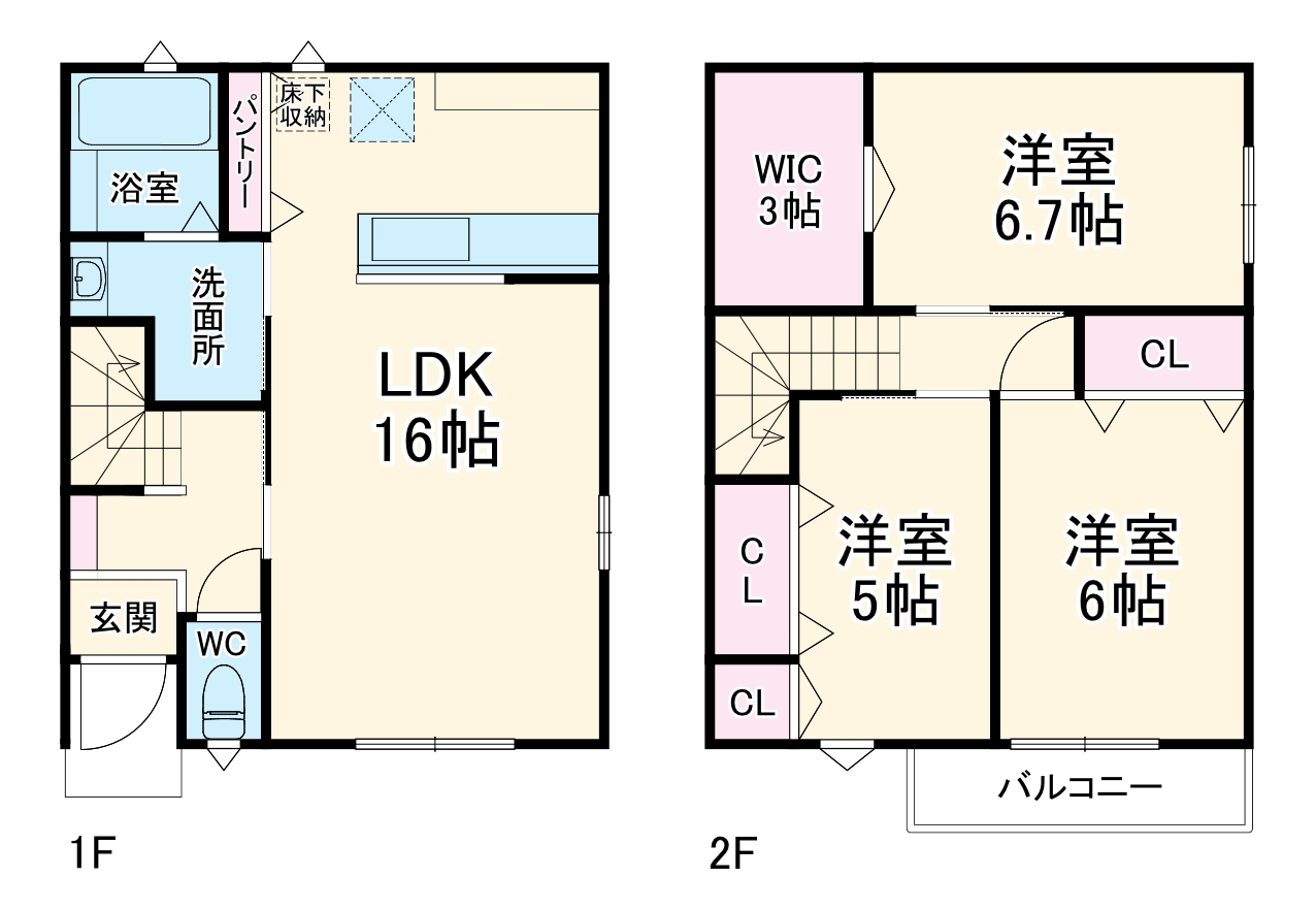 エントリー55の間取り