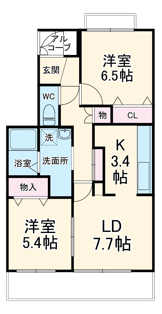 サンブリエ鵠沼の間取り