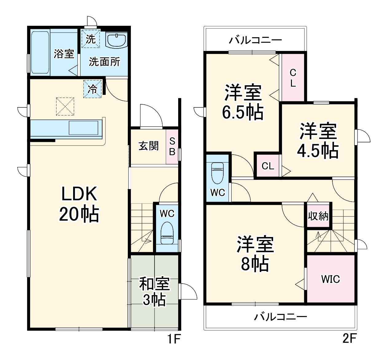 4197平塚市中原8期2棟の間取り