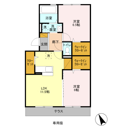 グランソーレⅠの間取り