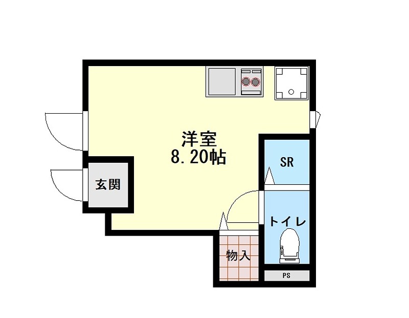 晴風と川の音のLuminousの間取り