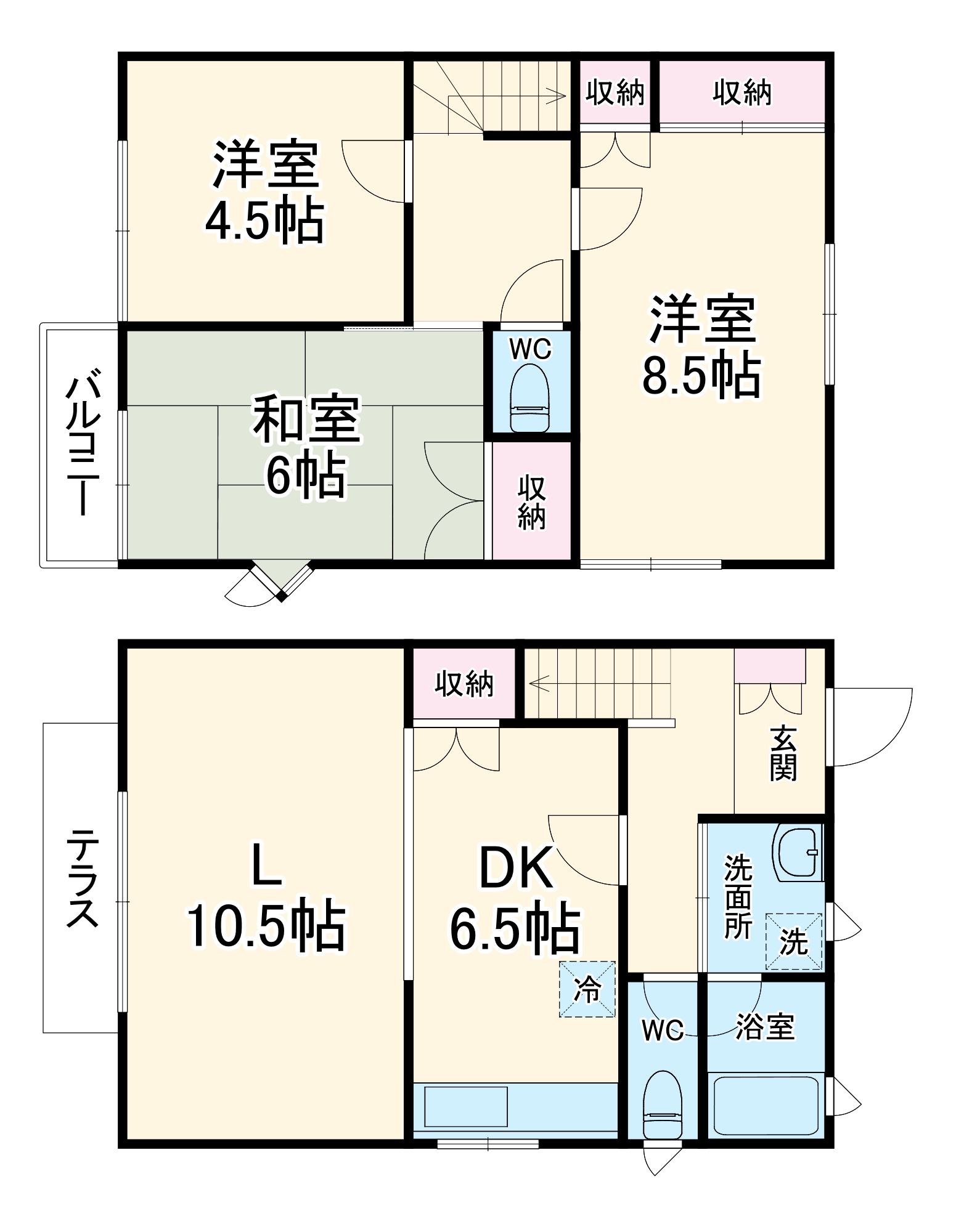 ドルフエハラBの間取り