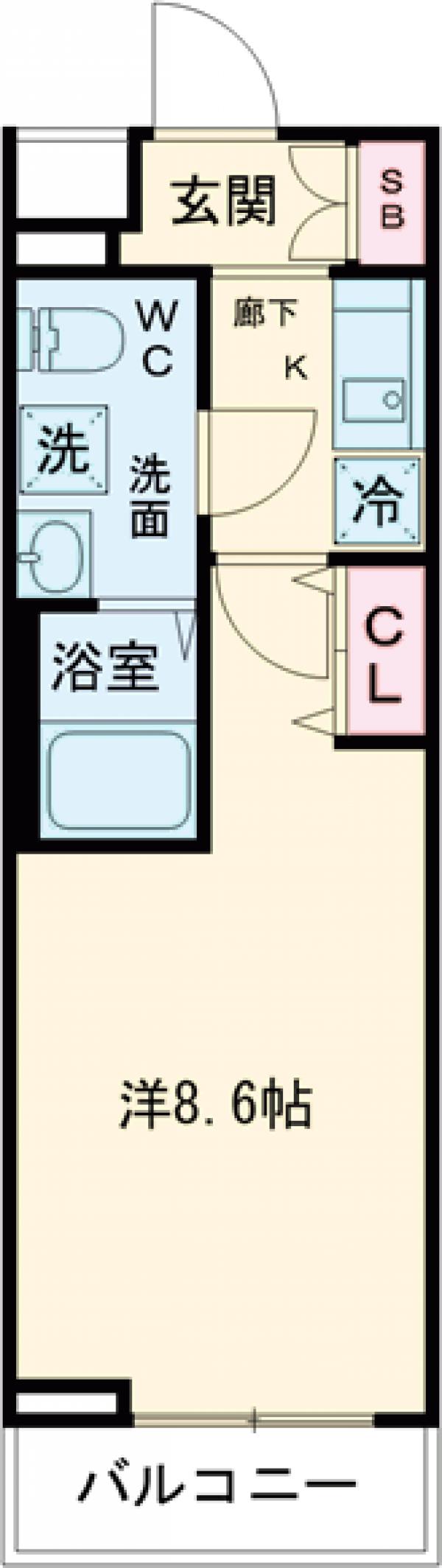 ジェノヴィア桜上水スカイガーデンの間取り