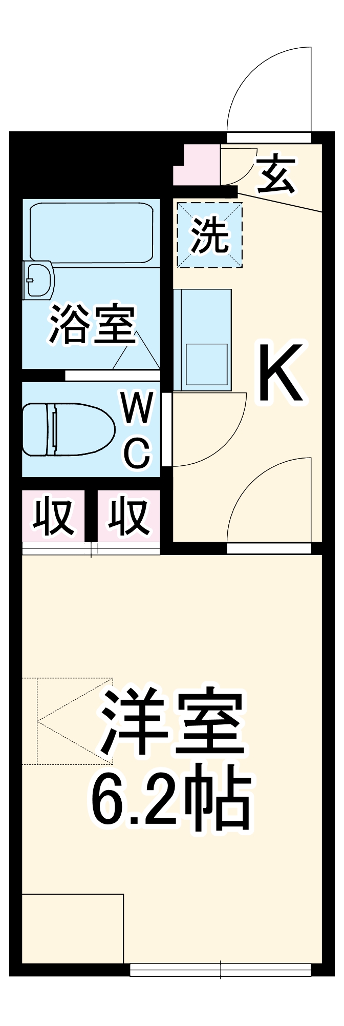レオパレスhappinessの間取り