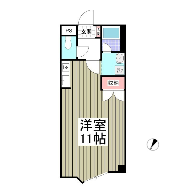 キュウブEX三俣の間取り