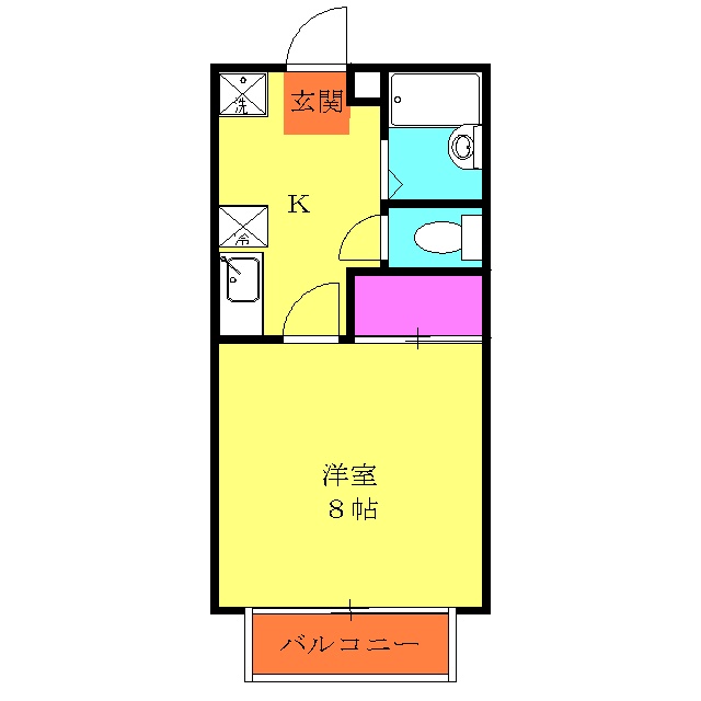 クロスローズBの間取り