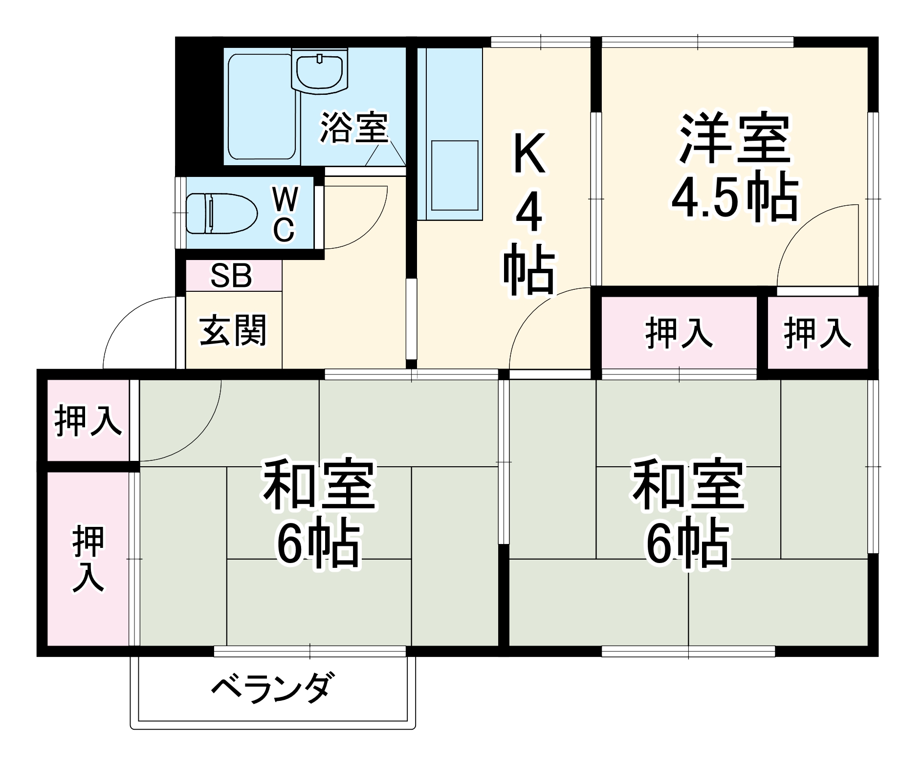 アイシーコーポの間取り