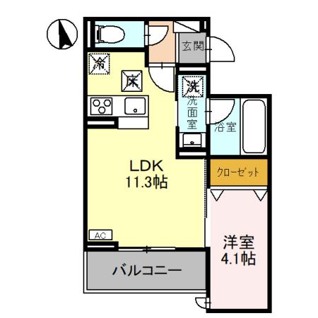 D-GLANZ宿郷の間取り