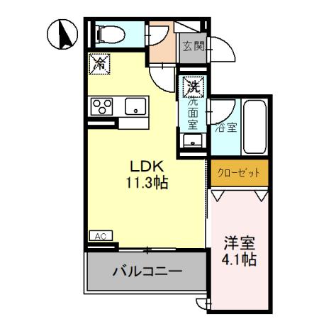 D-GLANZ宿郷の間取り