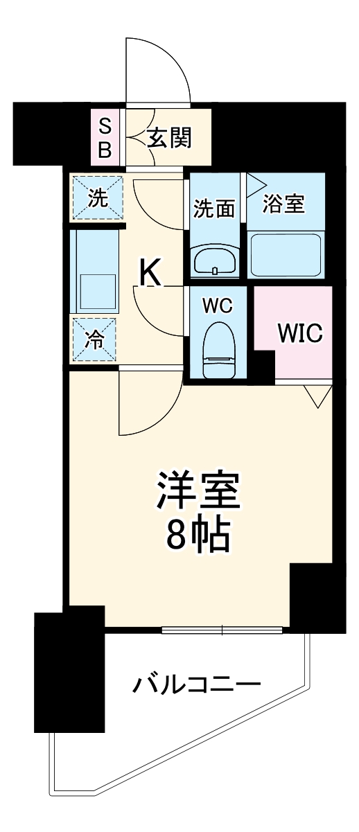 ララプレイス大阪福島プレッソの間取り