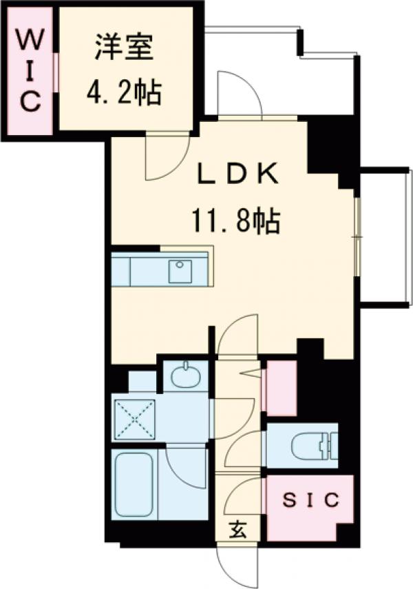 S-RESIDENCE高島平asoleaの間取り