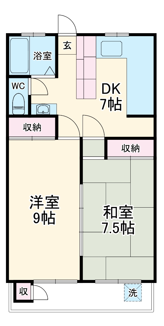 松栄大宮マンションの間取り