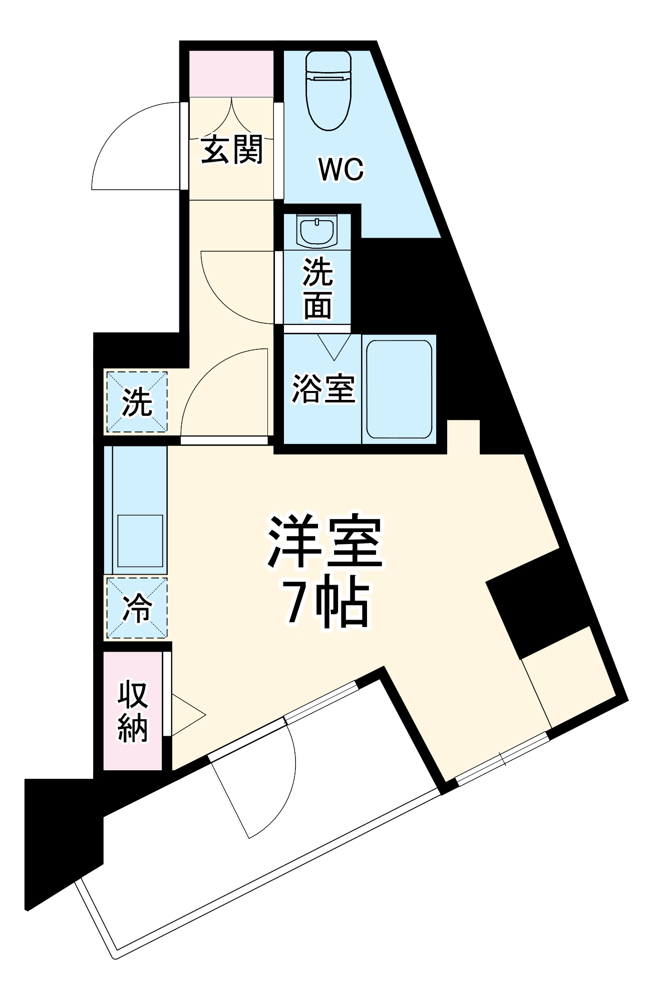 エヌステージ西船橋市川の間取り