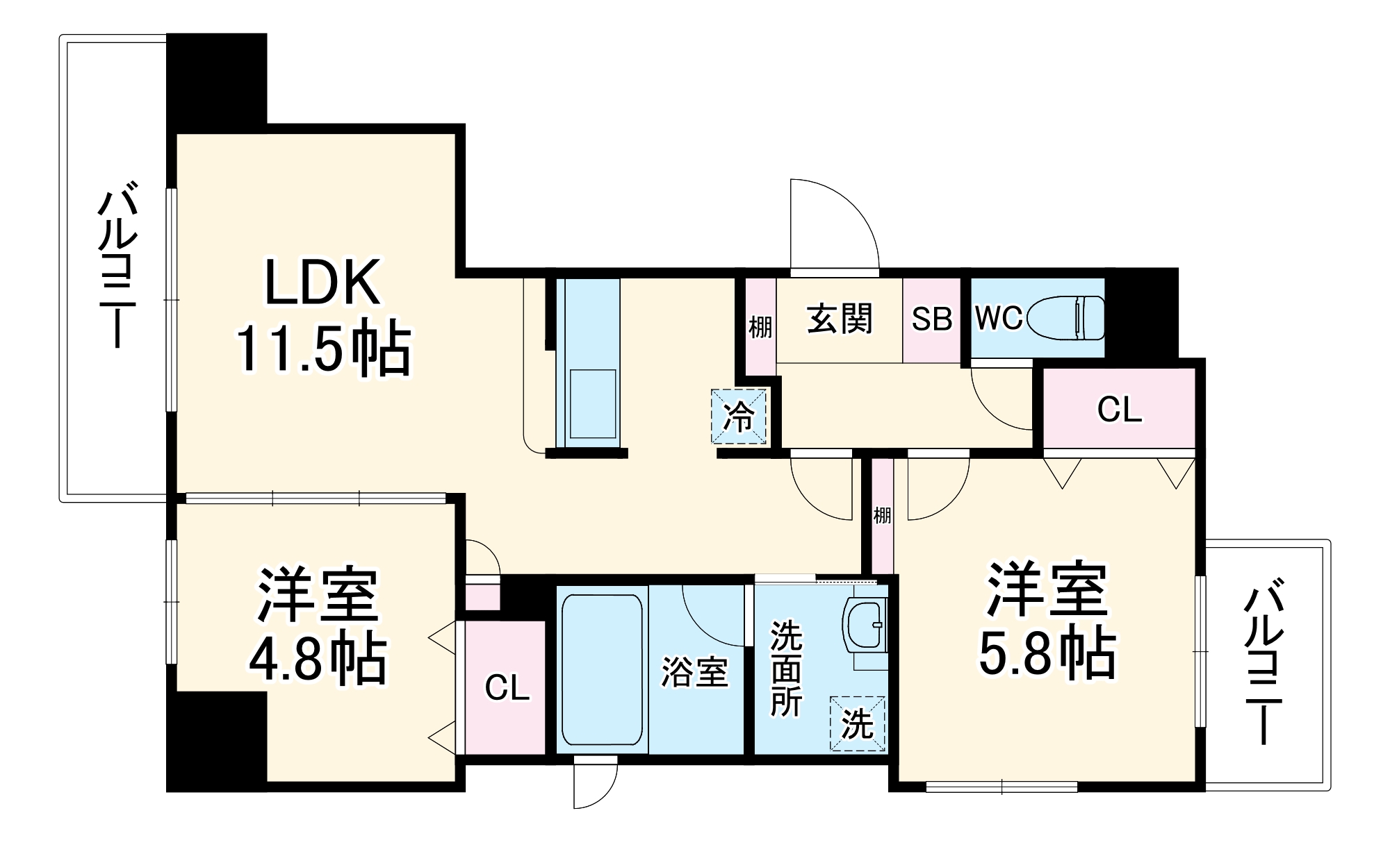 コンフォート大阪天満宮の間取り