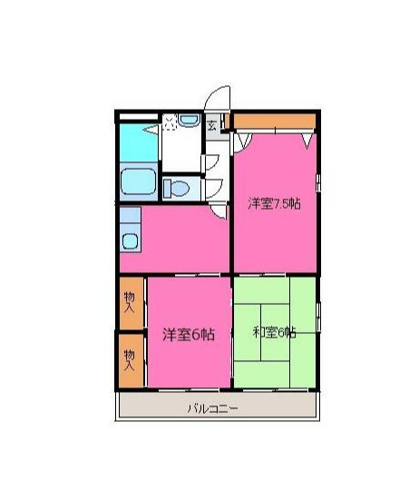 ソレイユ香栄Ⅱの間取り