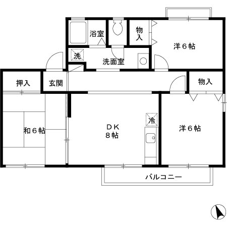 ウィステリアおゆみ野 A・B・Cの間取り