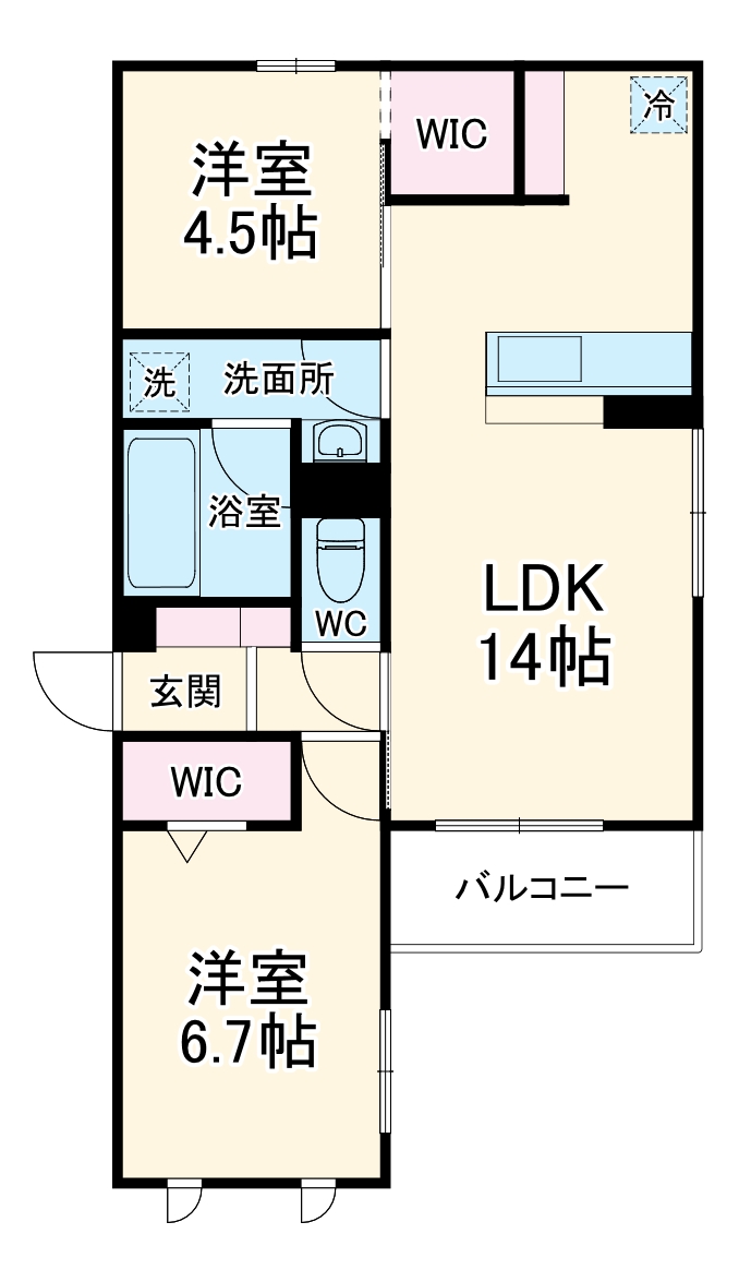 クラシスト高殿の間取り