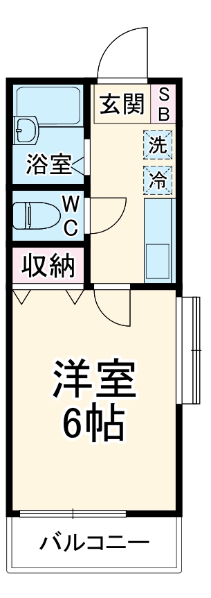 カレッジハウス13の間取り