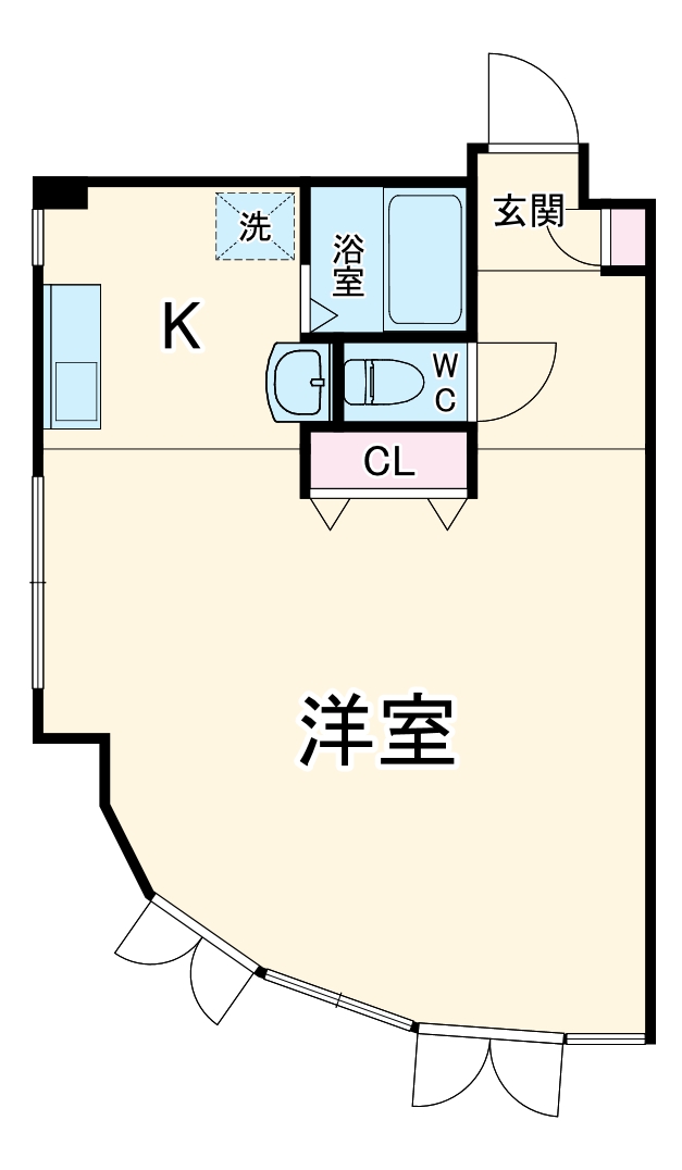 ヴィラ太秦・403号室の間取り