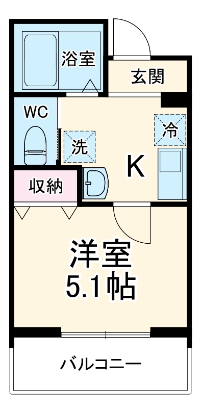 MELDIA新座Ⅱの間取り