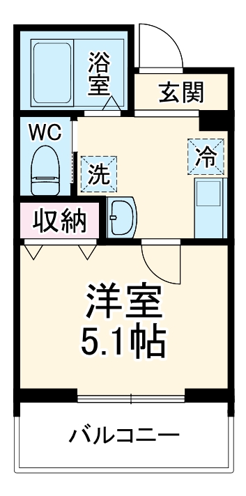 MELDIA新座Ⅱの間取り