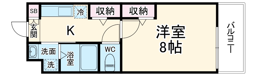 Shining二条離宮の間取り