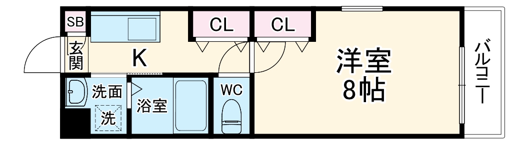 Shining二条離宮の間取り