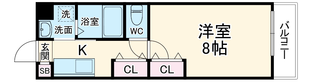 Shining二条離宮の間取り
