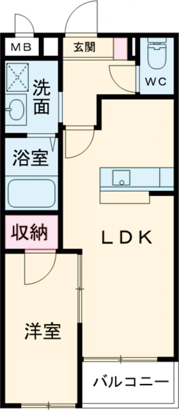 メセナ見川の間取り
